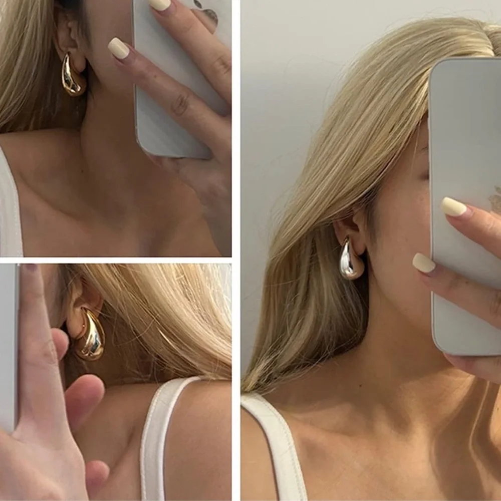 NWT set of 2 Botegga inspired gold & silver drop earrings